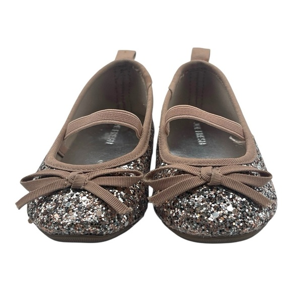 024 Joe Fresh Glittery Rose Gold Ballet Flats - Picture 4 of 9
